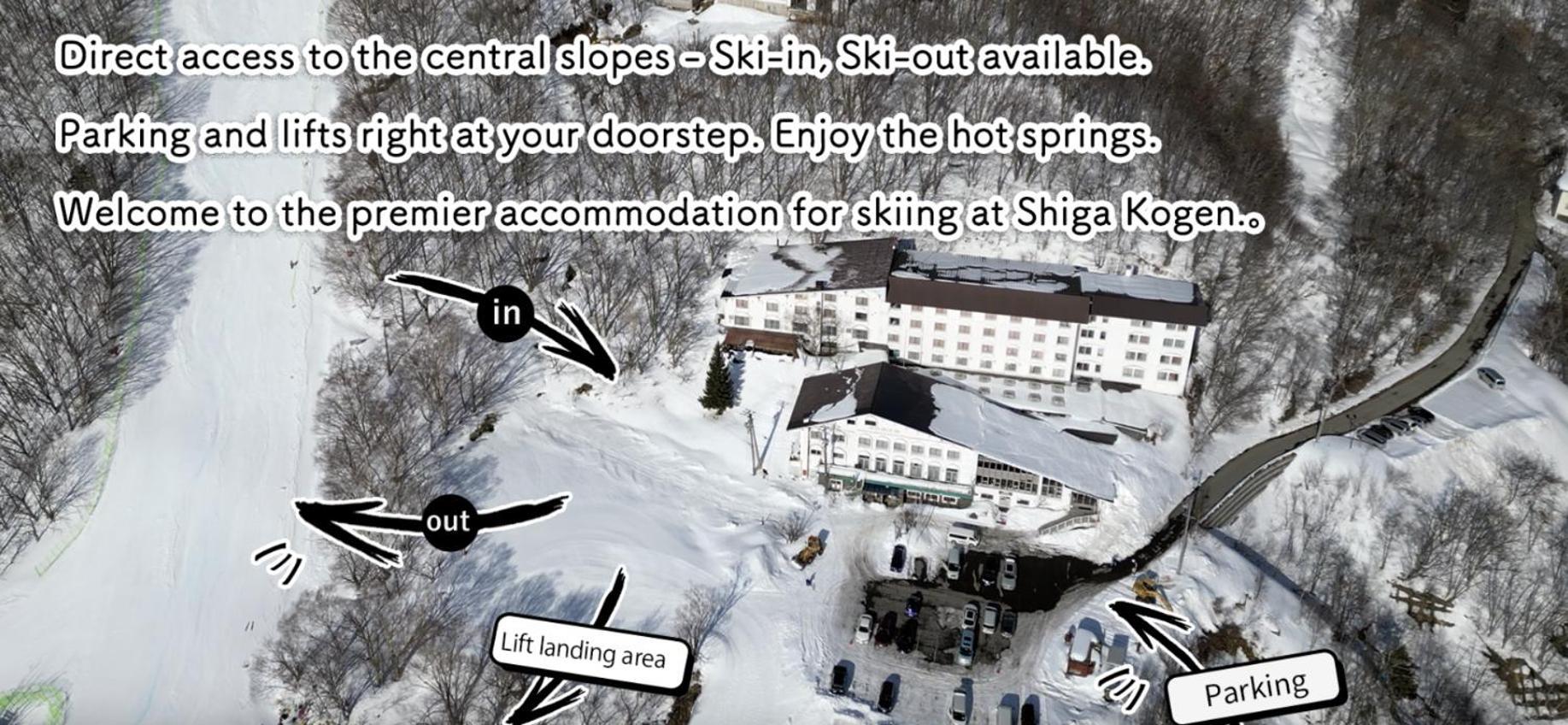 Shiga Swiss Inn Shiga Kōgen Exteriör bild